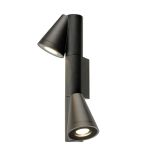 SLV T-Röhre Aluminium Schwarz | Geeignet für 2x GU10