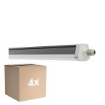 Mehrfachpackung 4x Ledvance Wasserdicht Deckenleuchte Feuchtigkeitsdicht FLEX Durchgangsverdrahtung PC 42W 6900lm - 865 Tageslichtweiß | 150cm -Ersatz Für 2x58W