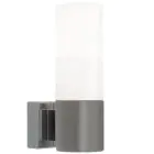 Nordlux Tangens Wandleuchte Glas und Metall Grau | IP44 - Geeignet für E14